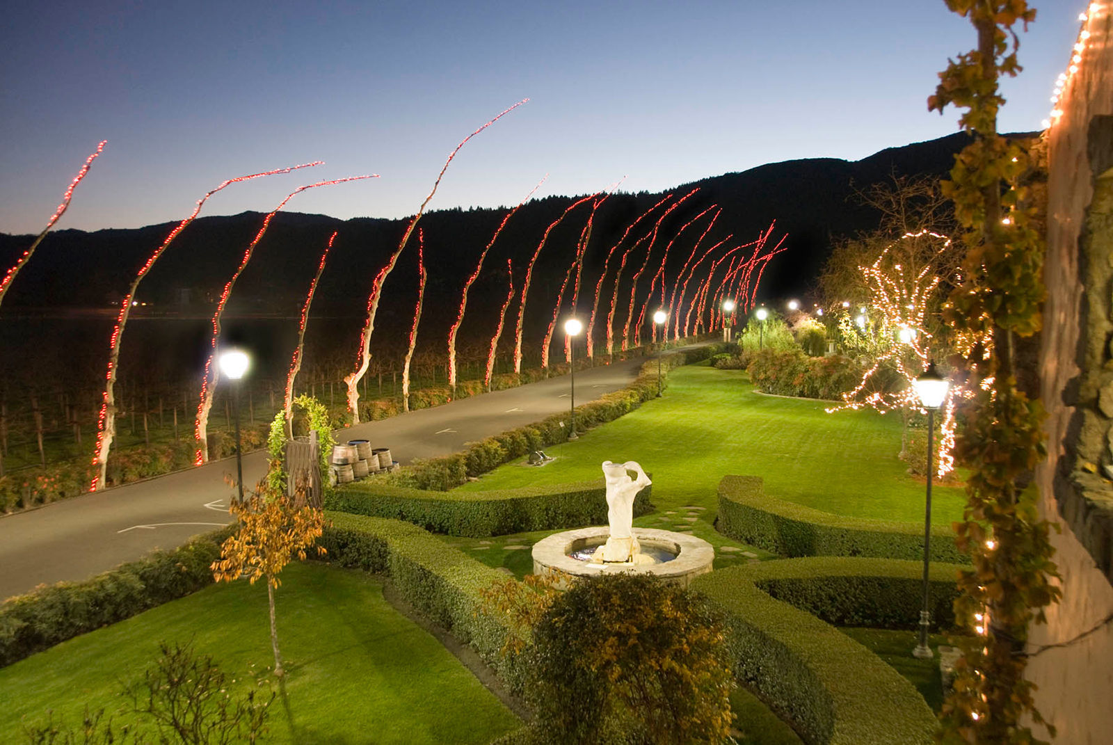The grounds of Peju Province Winery
